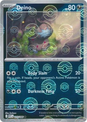 Deino (Poke Ball Reverse) (065/086)