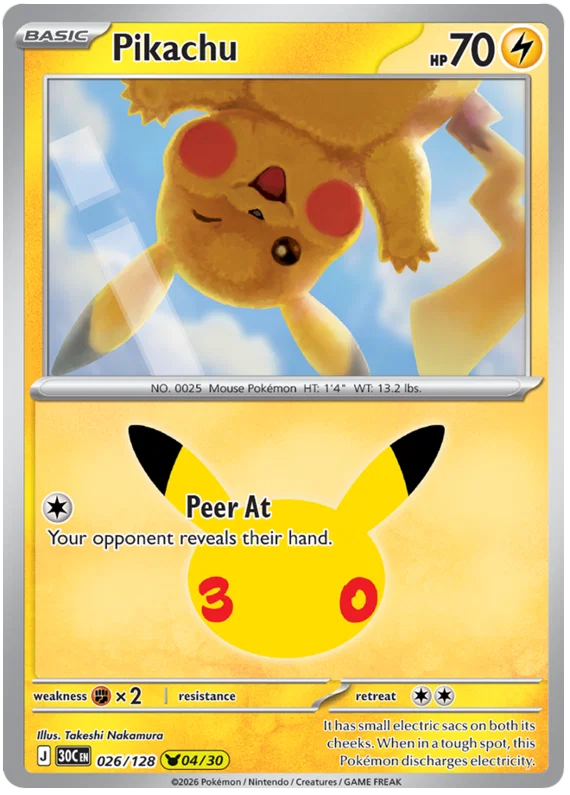 Pikachu (026/128) (Holo)
