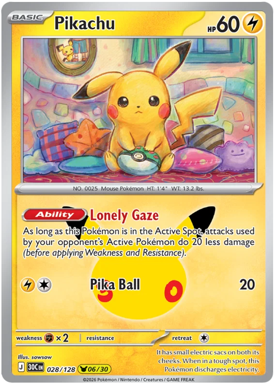 Pikachu (028/128) (Holo)