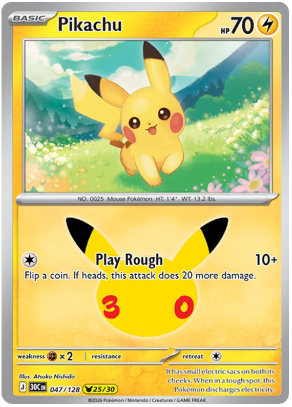 Pikachu (047/128) (Holo)