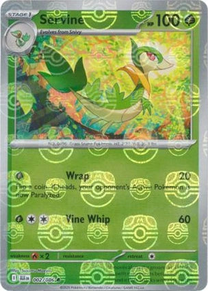 Servine (Master Ball Reverse) (002/086)