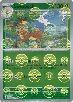 Sawsbuck (Poke Ball Reverse) (007/086)