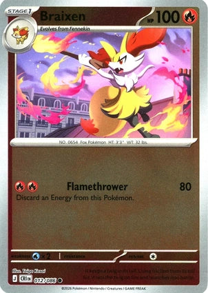 Braixen (Reverse) (012/086)