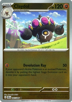 Claydol (Reverse) (047/086)