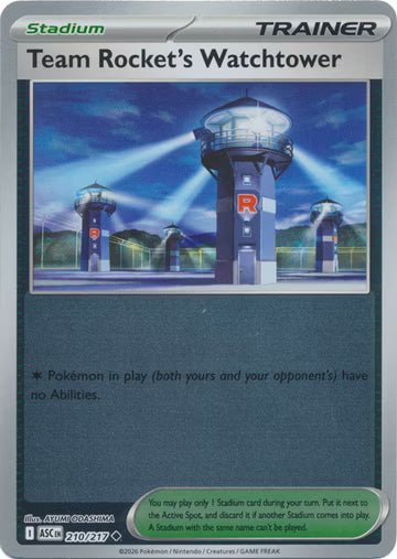 Team Rocket's Watchtower (Reverse) (210/217)