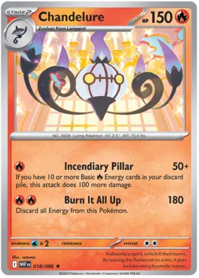 Chandelure (Holo) (018/086)