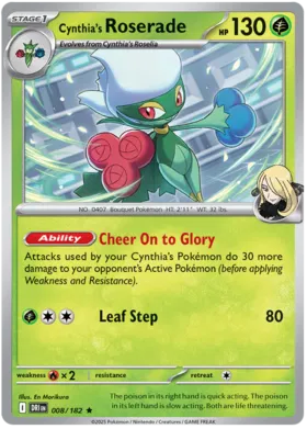 Cynthia's Roserade (Holo) (008/182)