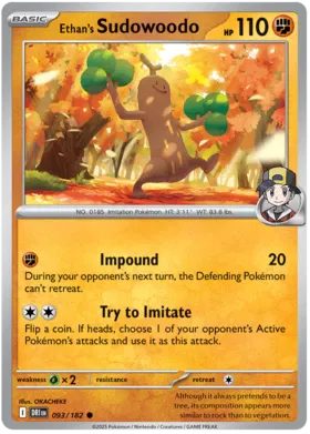 Ethan's Sudowoodo (093/182)
