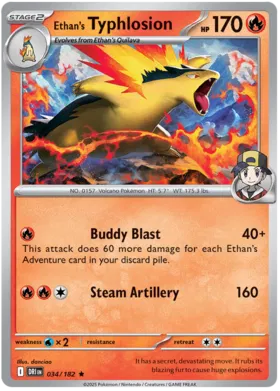 Ethan's Typhlosion (Holo) (034/182)