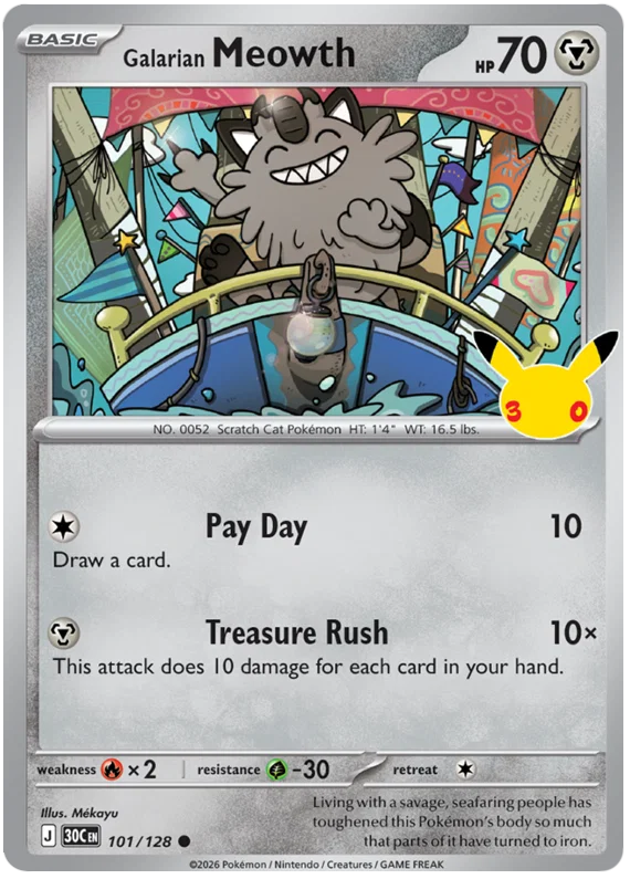 Galarian Meowth (101/128) (Holo)
