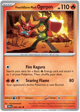 Hearthflame Mask Ogerpon (044/182)