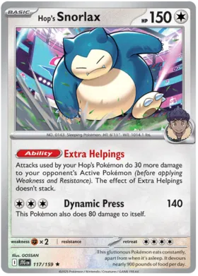 Hop's Snorlax (Holo) (117/159)