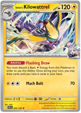 Iono's Kilowattrel (Holo) (055/159)