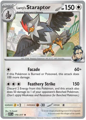Larry's Staraptor (170/217) (Holo)