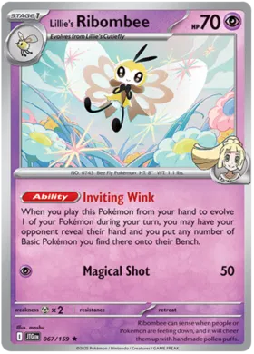 Lillie's Ribombee (Holo) (067/159)