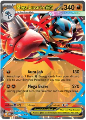 Mega Lucario ex (077/132)