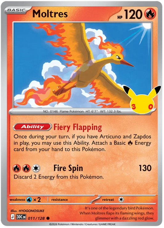 Moltres (011/128) (Holo)