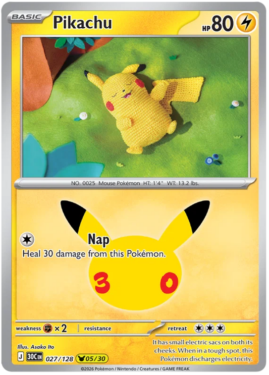 Pikachu (027/128) (Holo)