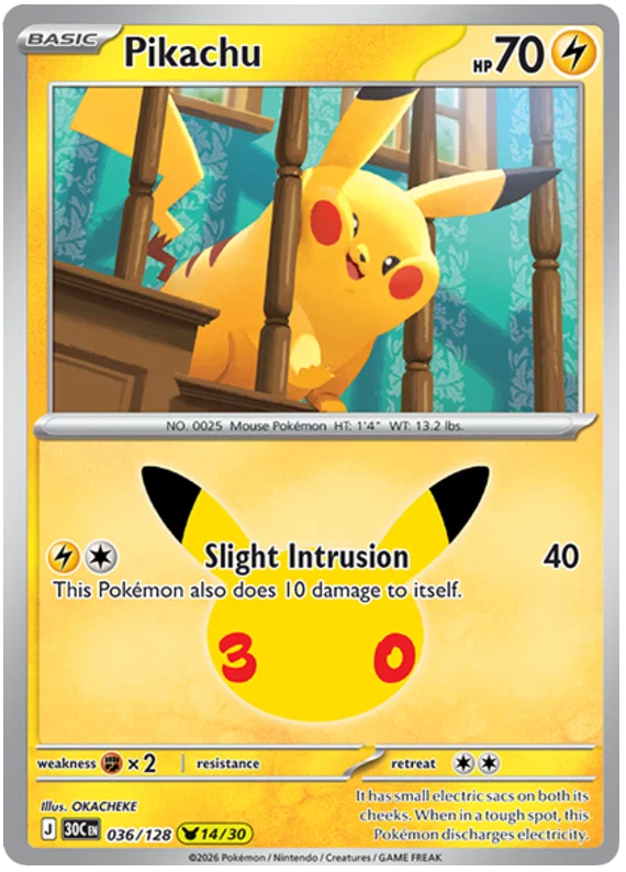 Pikachu (036/128) (Holo)
