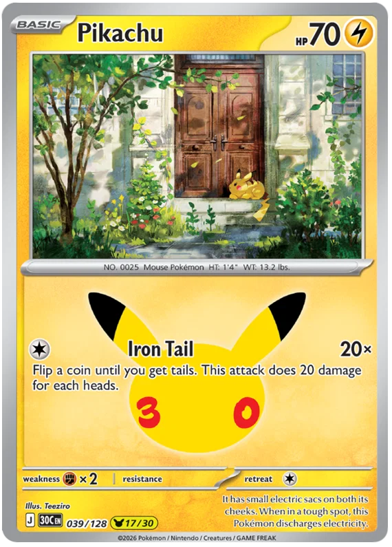 Pikachu (039/128) (Holo)