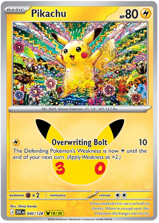 Pikachu (040/128) (Holo)