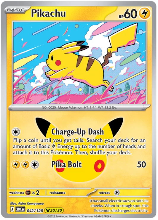 Pikachu (042/128) (Holo)