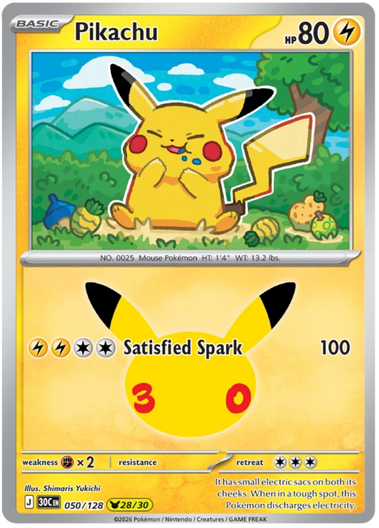 Pikachu (050/128) (Holo)