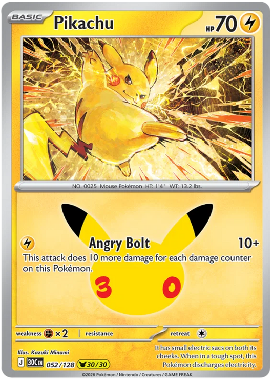 Pikachu (052/128) (Holo)