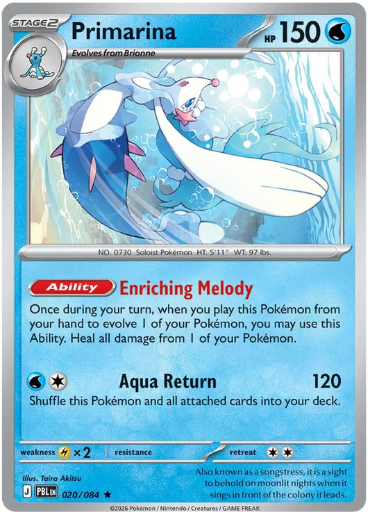 Primarina (020/084) (Holo)