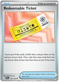 Redeemable Ticket (156/159)