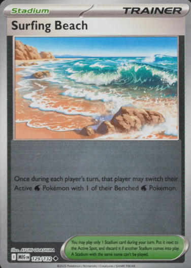 Surfing Beach (Reverse) (129/132)