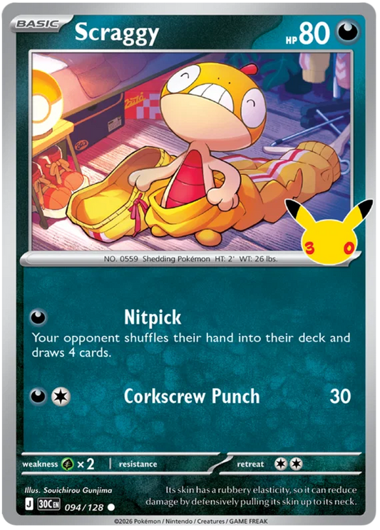 Scraggy (094/128) (Holo)
