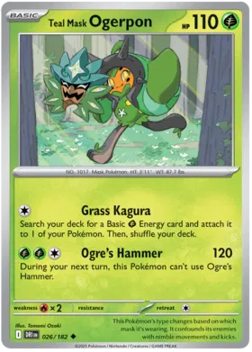 Teal Mask Ogerpon (026/182)