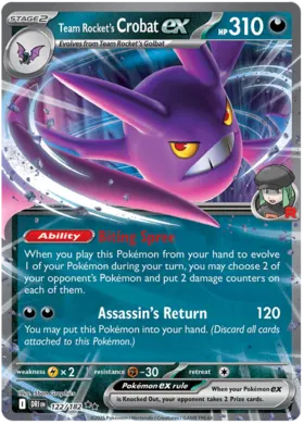Team Rocket's Crobat ex (122/182)