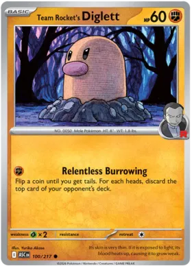 Team Rocket's Diglett (100/217)