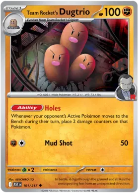 Team Rocket's Dugtrio (101/217)