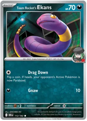 Team Rocket's Ekans (112/182)