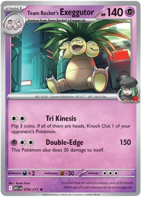 Team Rocket's Exeggutor (078/217) (Holo)