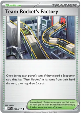 Team Rocket's Factory (203/217)
