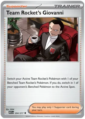 Team Rocket's Giovanni (204/217)