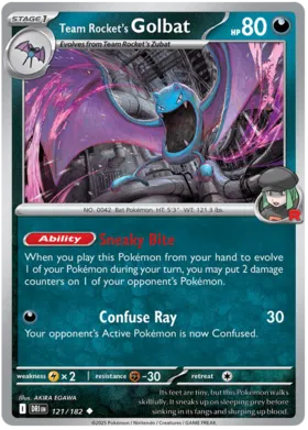 Team Rocket's Golbat (121/182)