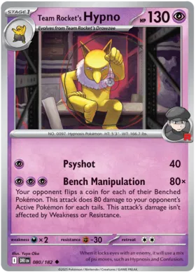 Team Rocket's Hypno (080/182)