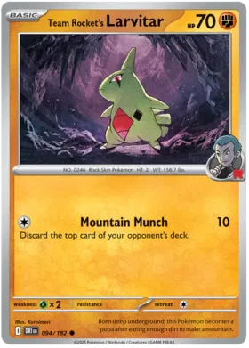 Team Rocket's Larvitar (094/182)