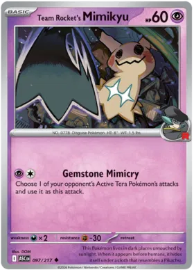 Team Rocket's Mimikyu (097/217)