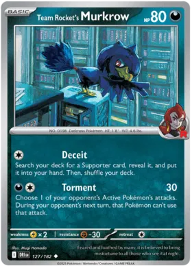 Team Rocket's Murkrow (127/182)