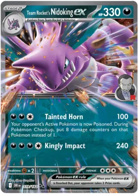 Team Rocket's Nidoking ex (119/182)