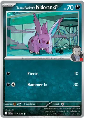 Team Rocket's Nidoran (117/182)