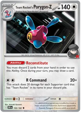 Team Rocket's Porygon-Z (155/182)