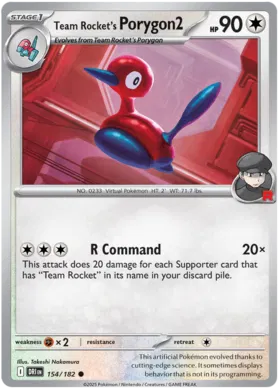 Team Rocket's Porygon2 (154/182)
