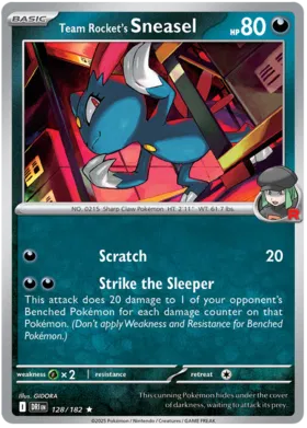 Team Rocket's Sneasel (Holo) (128/182)
